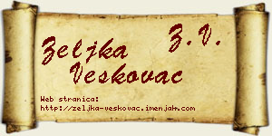 Željka Veškovac vizit kartica